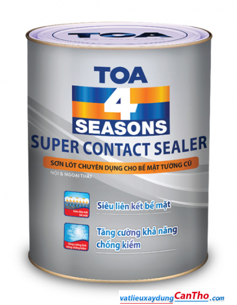 SƠN LÓT CHUYÊN DỤNG CHO BỀ MẶT TƯỜNG CŨ NỘI VÀ NGOẠI THẤT TOA 4 SEASONS SUPER CONTACT SEALER